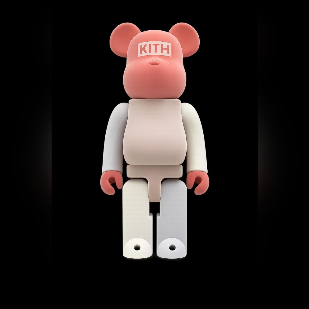 🧸 KITH SS22 Flock Style BE@RBRICK 1000%  Authentic  Brand New In Box